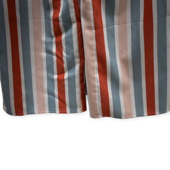 Romeo + Juliet Couture Jumpsuit M Womens Striped Pastel Polyester Blend Flare - Picture 2 of 9